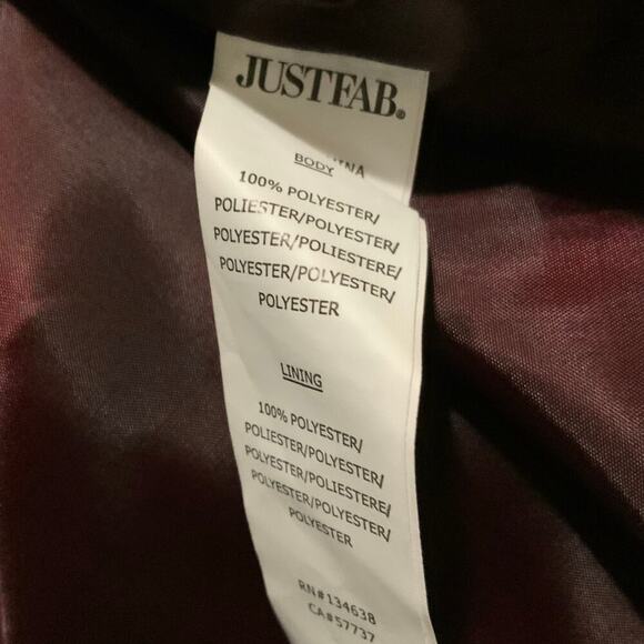 Justfab Blazer Women Medium Single Breast Notched Lapel Formal Casual Officewear - Picture 9 of 9